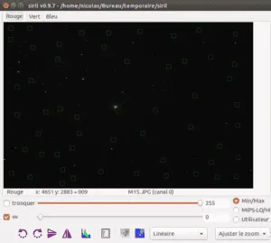 Sélection de zones rectangulaires dans Siril