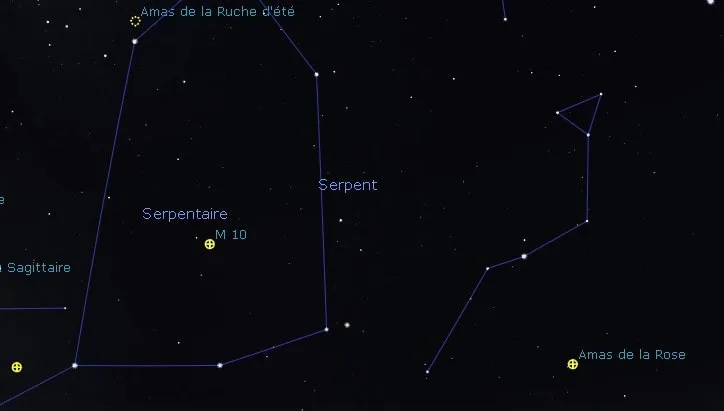 Top constellations septembre : le serpentaire