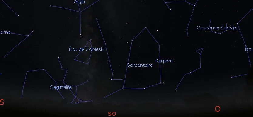 le seprentaire et le serpent au top des constellations de septembre