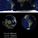 Orbite d'un satellite dans heavens-above